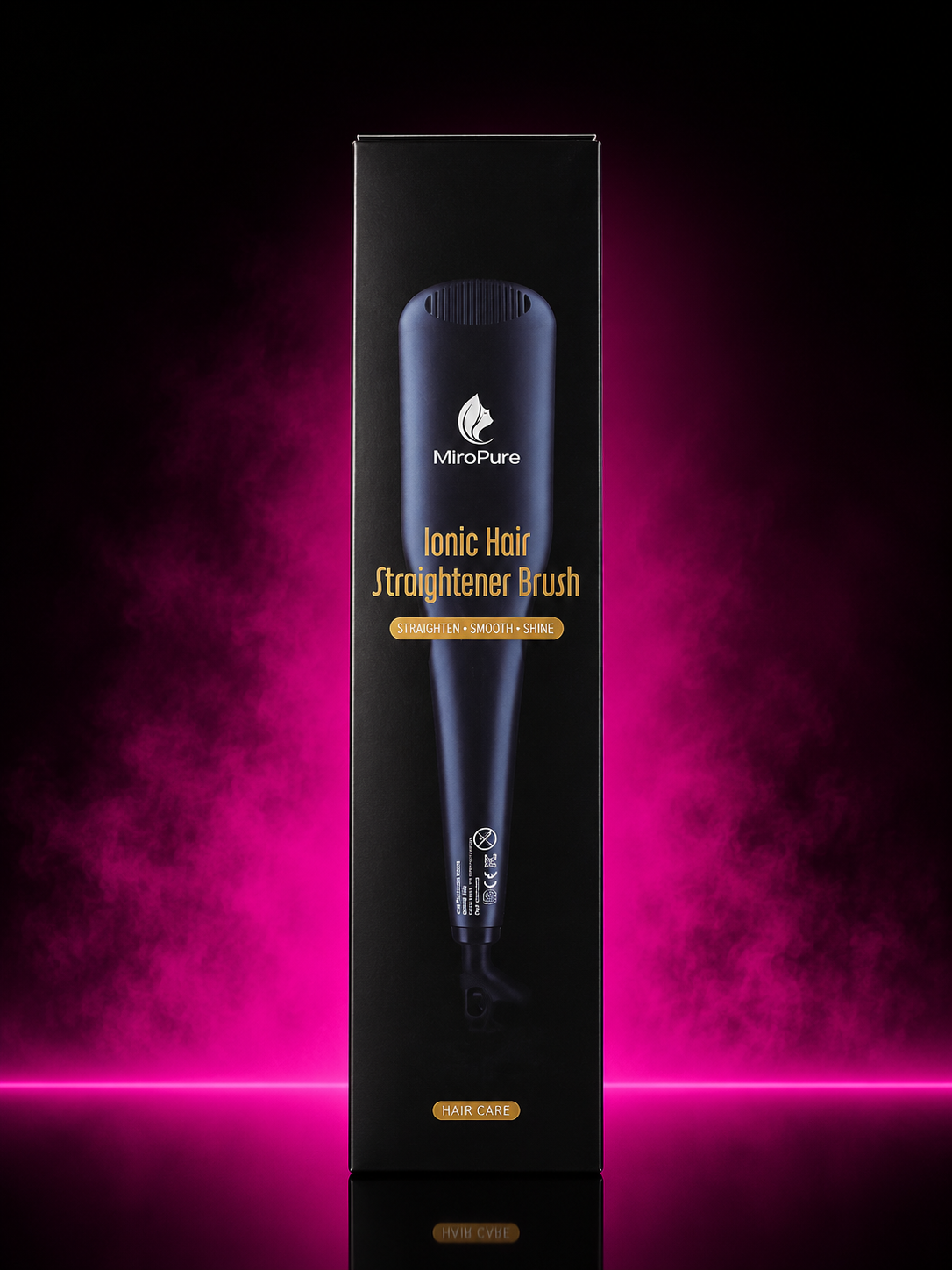 MIROPURE IONIC HAIR STRAIGHTENER BRUSH