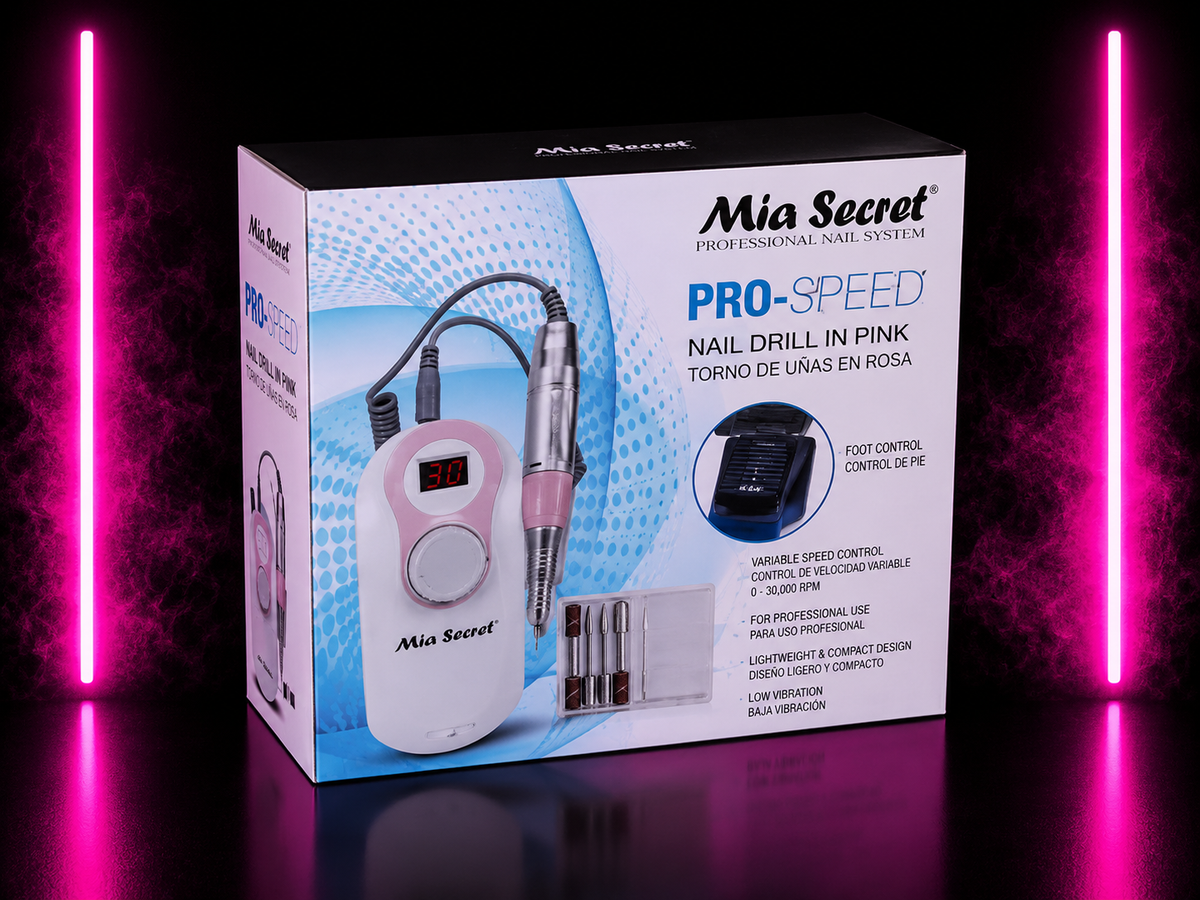 MIA SECRET PRO-SPEED NAIL DRILL IN PINK – 30,000 RPM