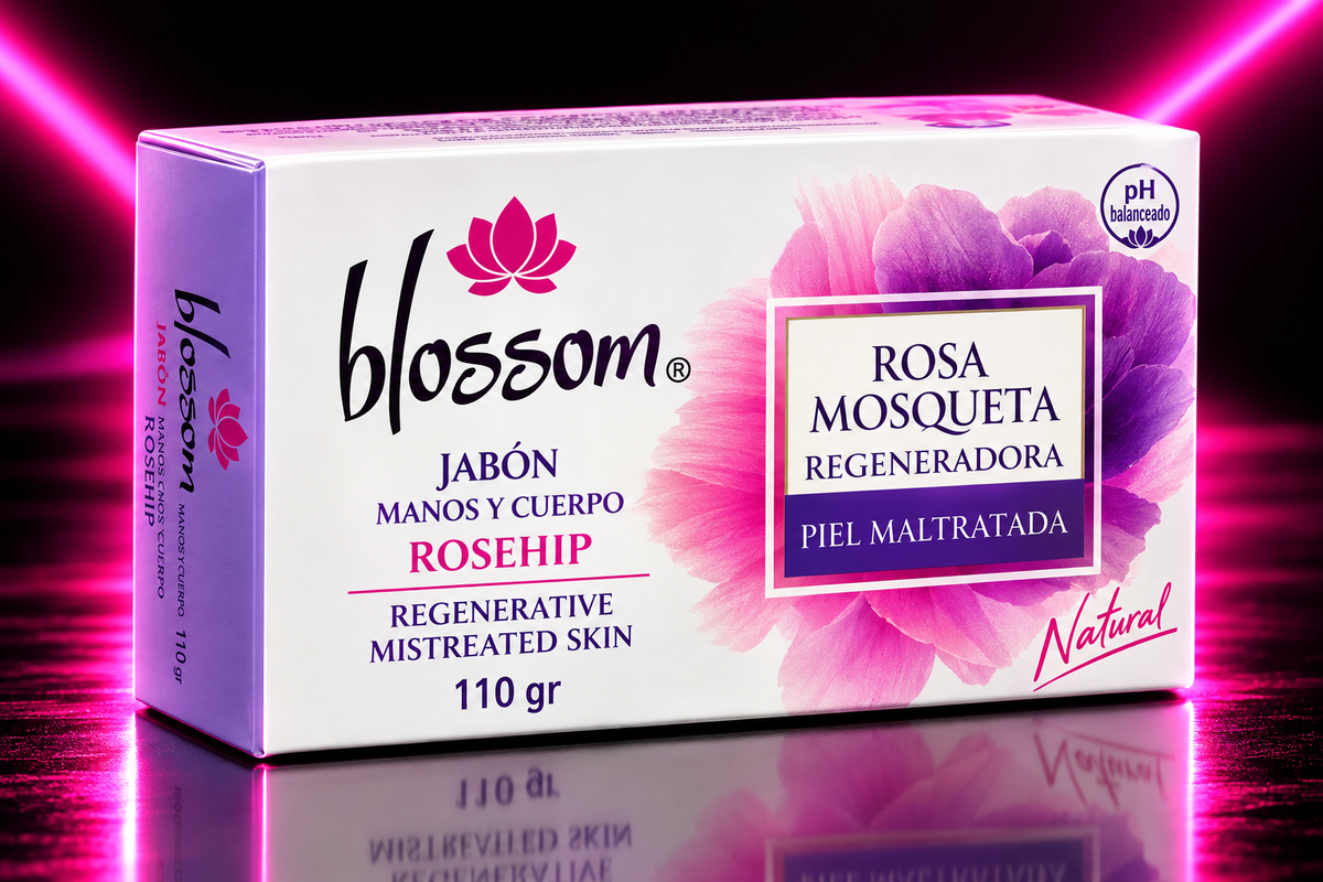 BLOSSOM JABON ROSA MOSQUETA