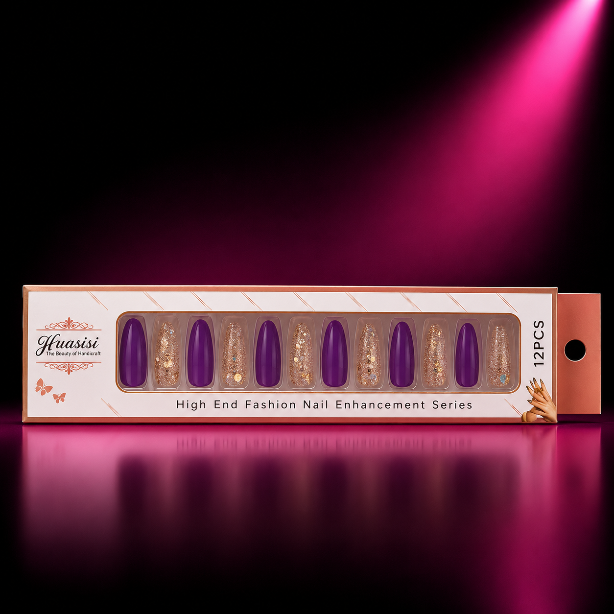 PRESS-ON NAILS 12 PCS