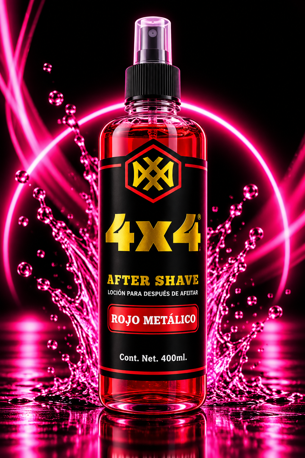 4X4 AFTER SHAVE ROJO METALICO
