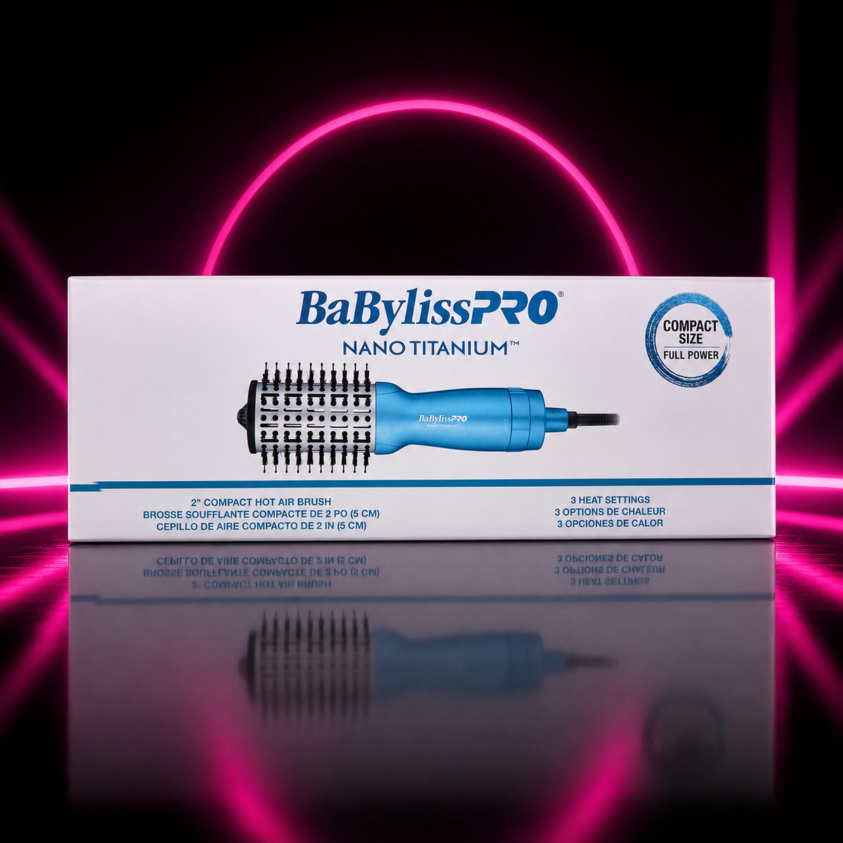 BABYLISSPRO NANO TITANIUM 2" COMPACT HOT AIR BRUSH
