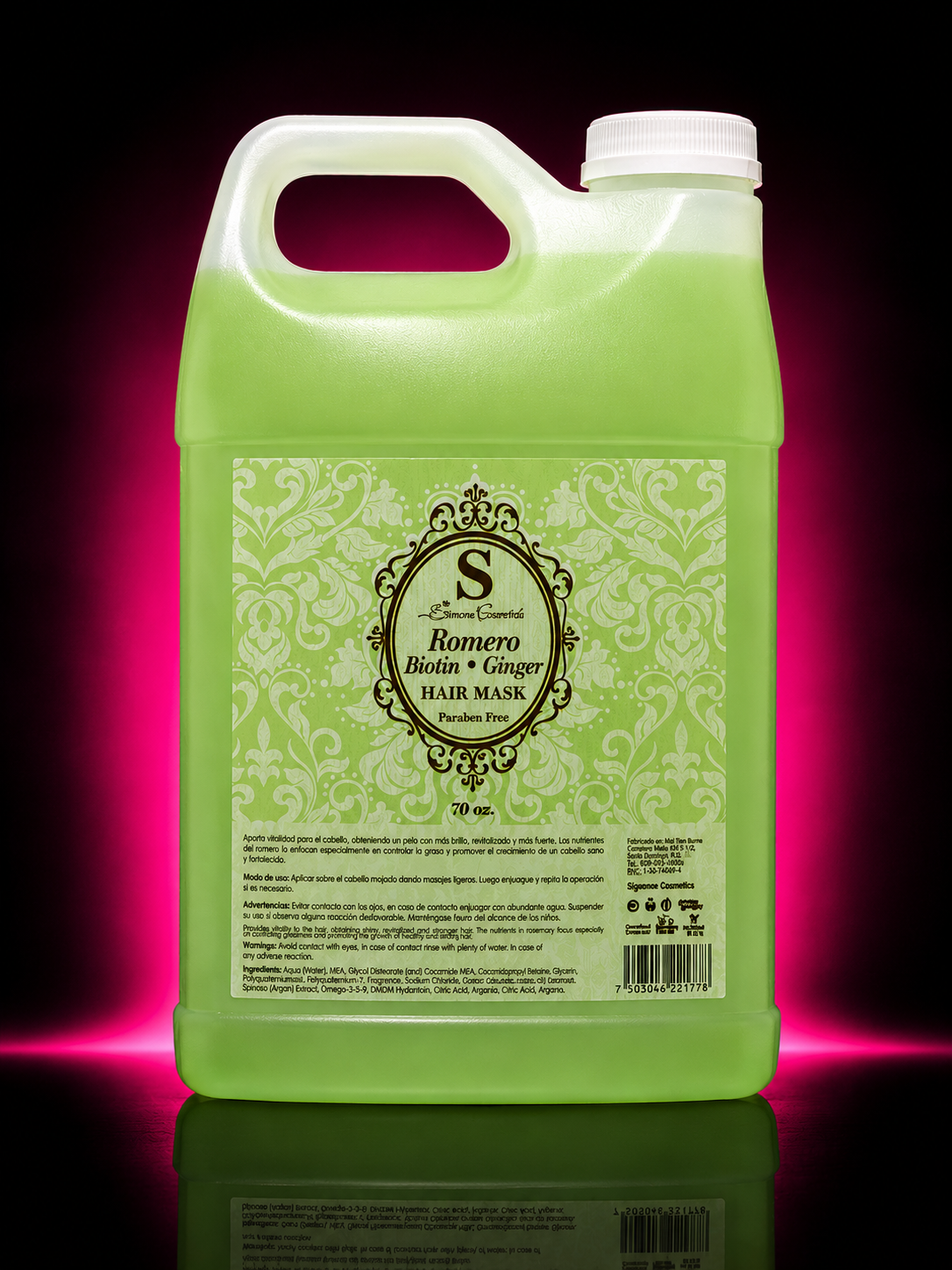 SIMONE HAIR MASK BIOTIN / ROMERO / GINGER 70 OZ.