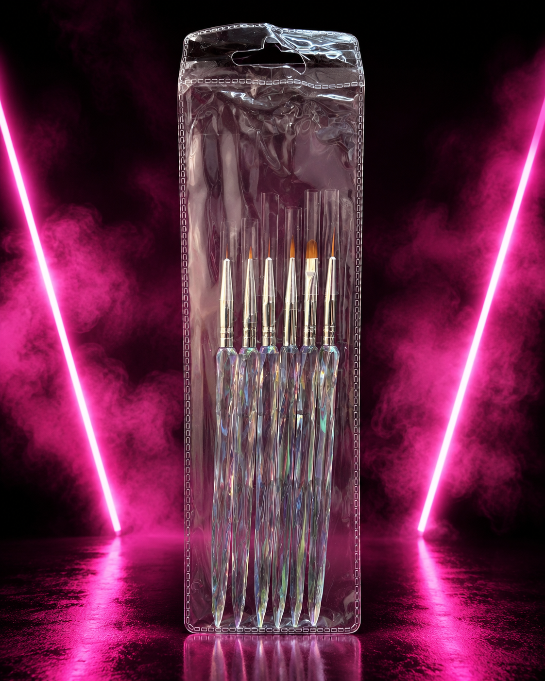 SET DE PINCELES PARA NAIL ART – 6 PIEZAS BE378