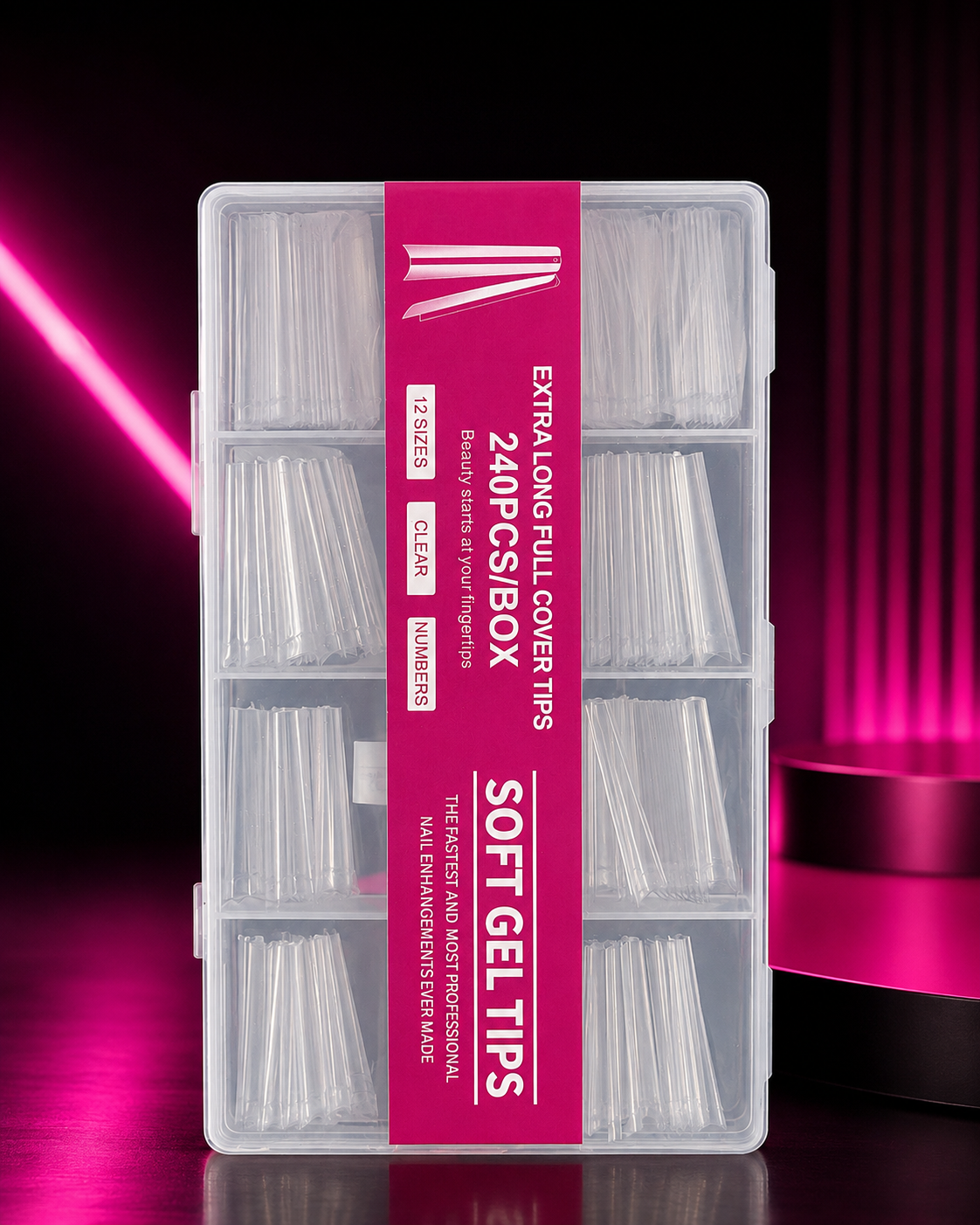 EXTRA LONG FULL COVER SOFT GEL TIPS
