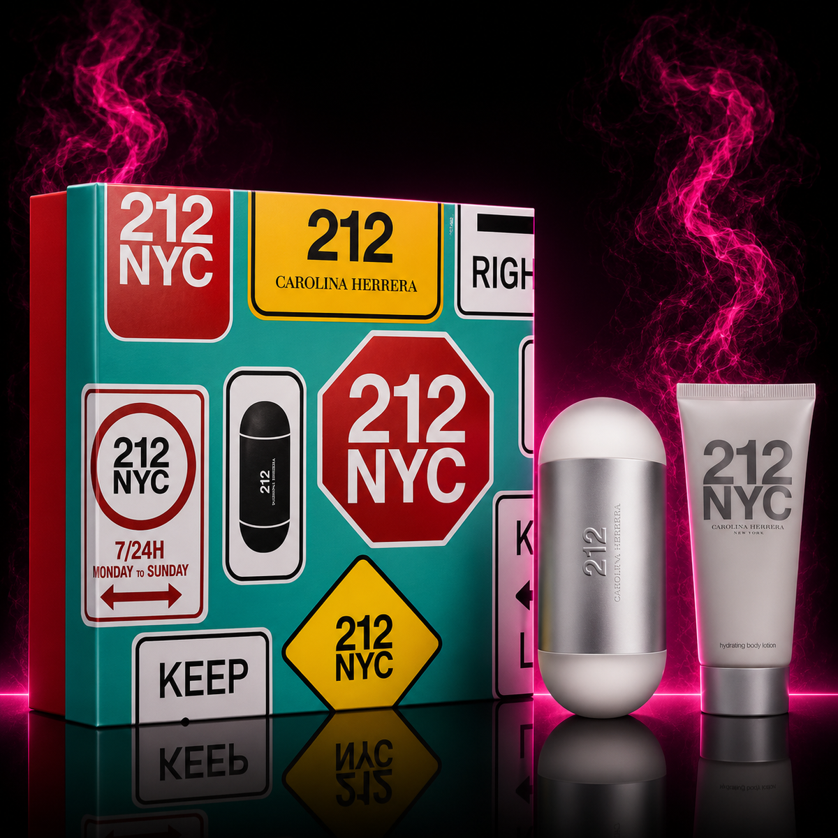 CH 212 NYC KIT PERFUME EDT 100ML + BODY LOTION 100ML