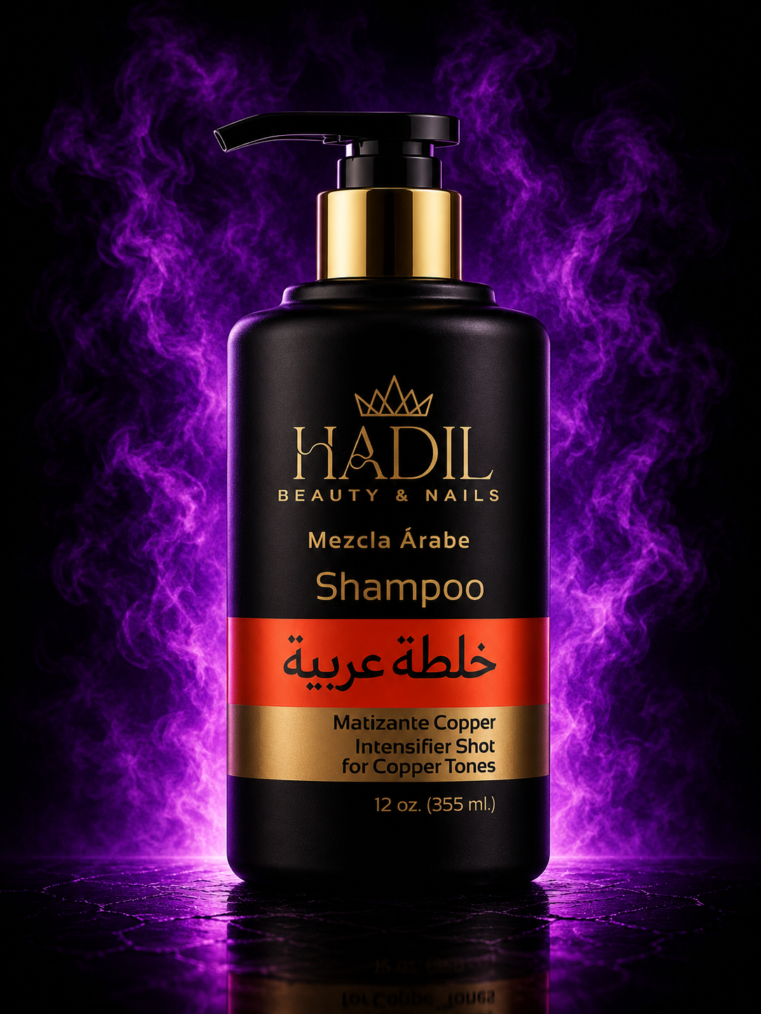 Hadil Shampoo Mezcla Árabe Copper (12 oz)