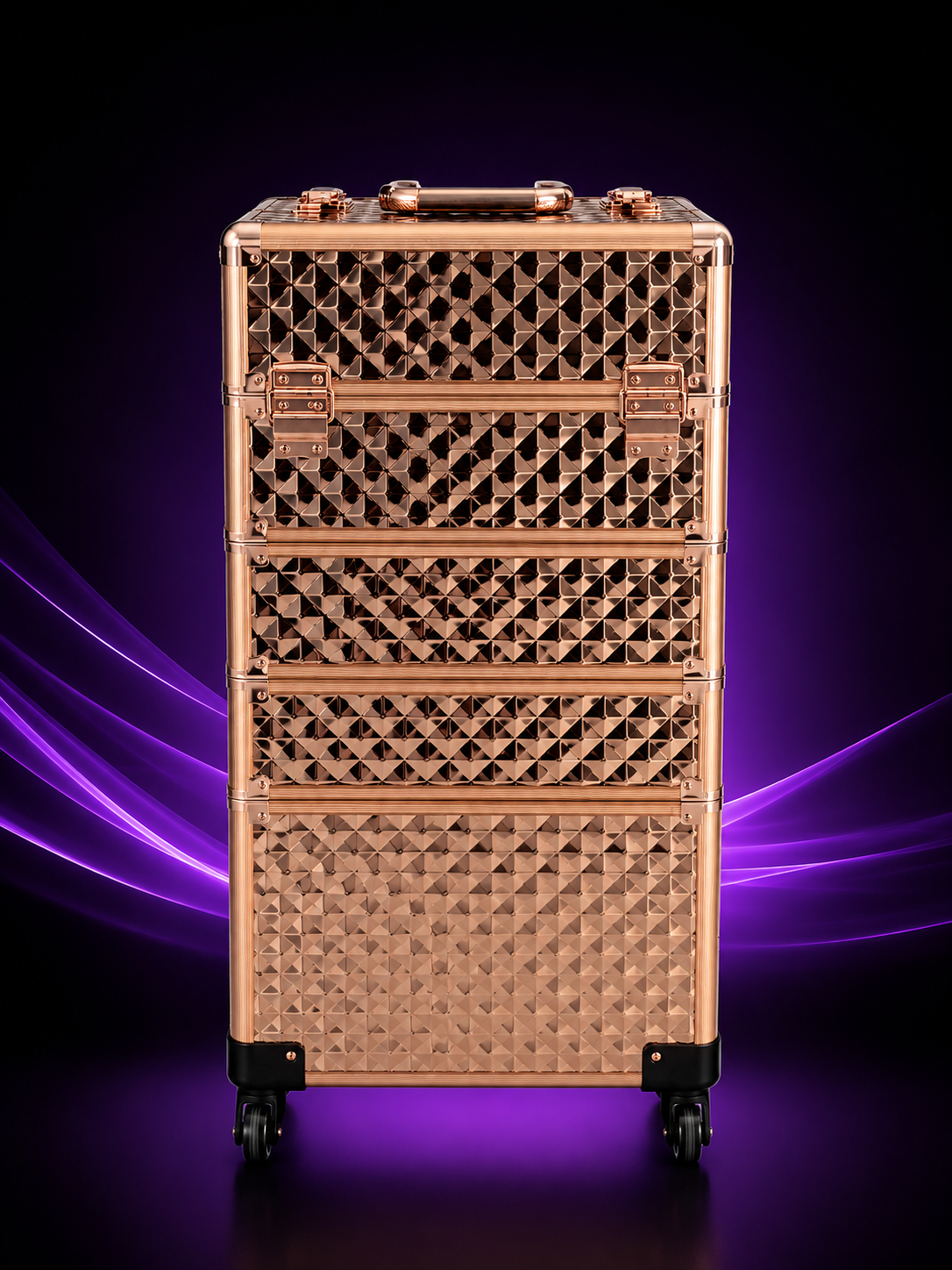MAKEUP CASE ROSE GOLD BE 193