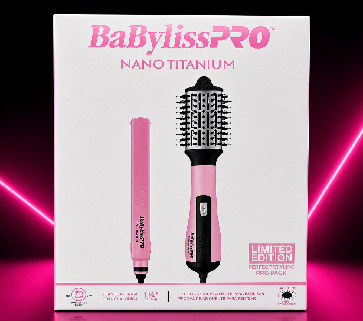 BABYLISSPRO NANO TITANIUM LIMITED EDITION – PERFECT STYLING PRE-PACK