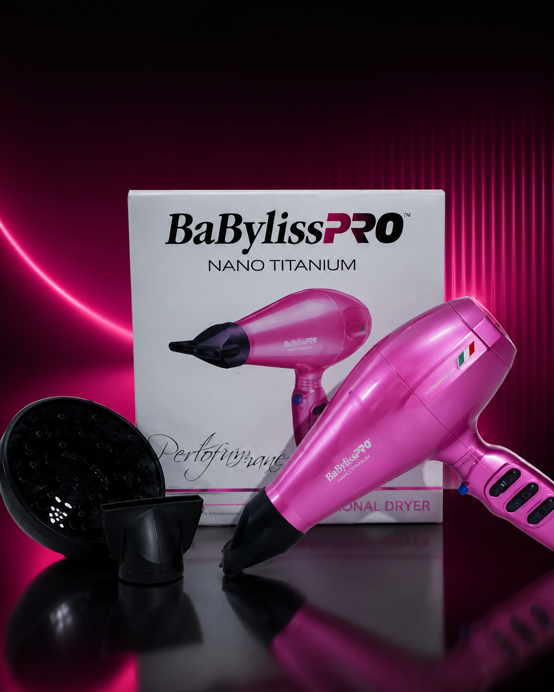 BABYLISSPRO NANO TITANIUM PORTOFINO 6600 – PROFESSIONAL DRYER