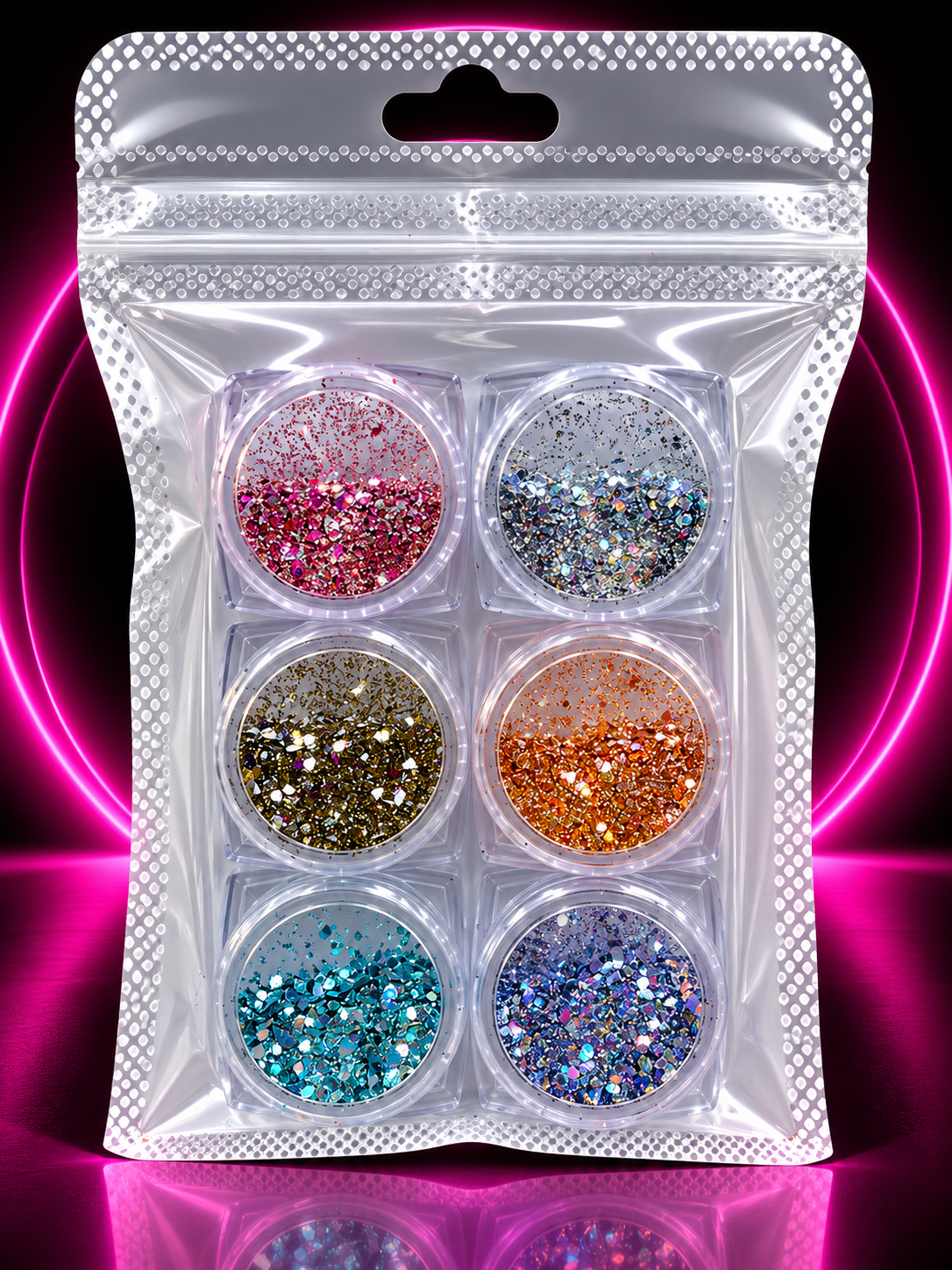 NAIL ART GLITTER – BRILLOS DECORATIVOS
