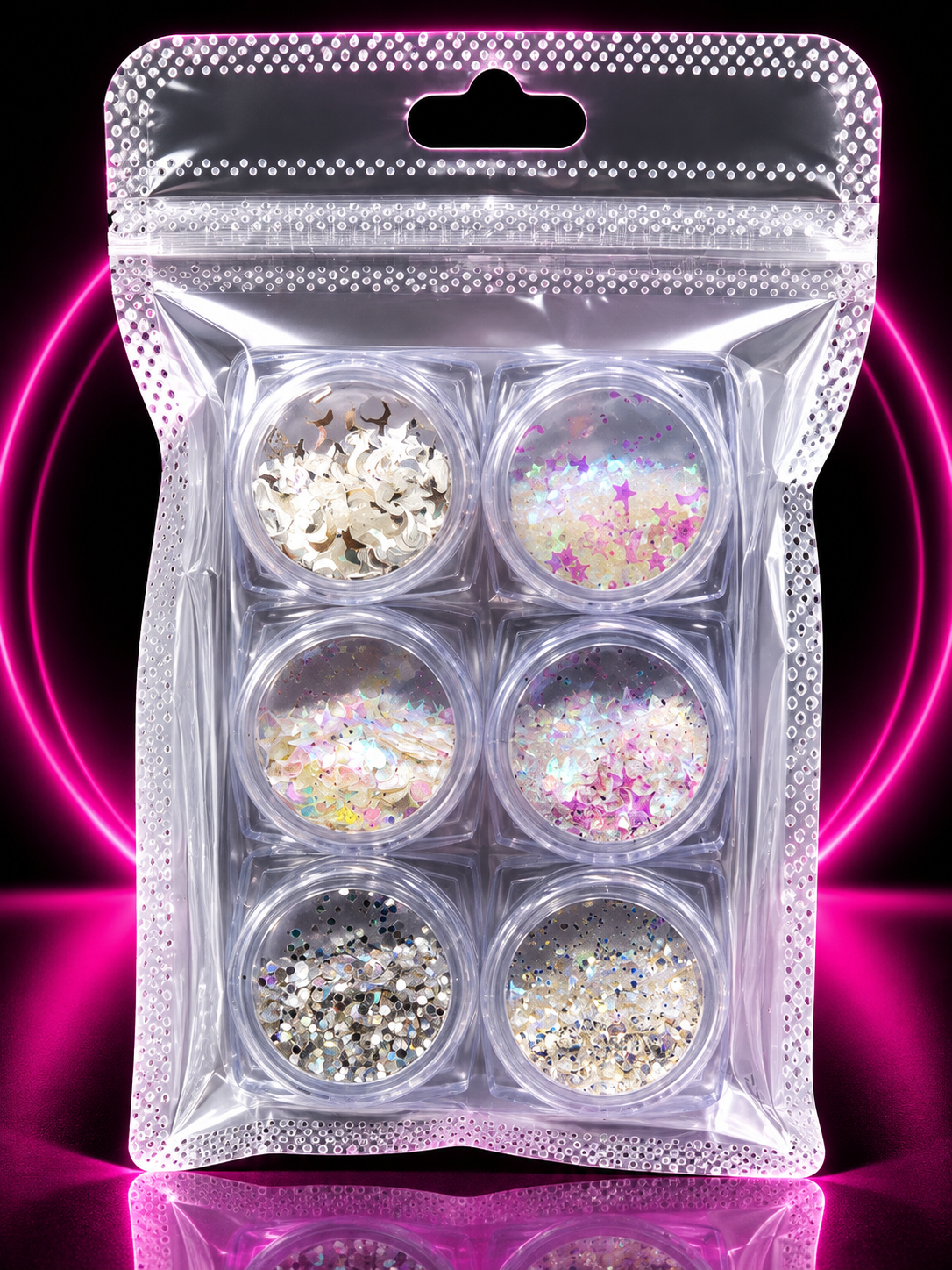 NAIL ART GLITTER – ESTRELLAS DECORATIVAS