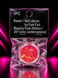 FAB FOIL RESIN / NAIL DECOR – BRILLOS DECORATIVOS PARA UÑAS