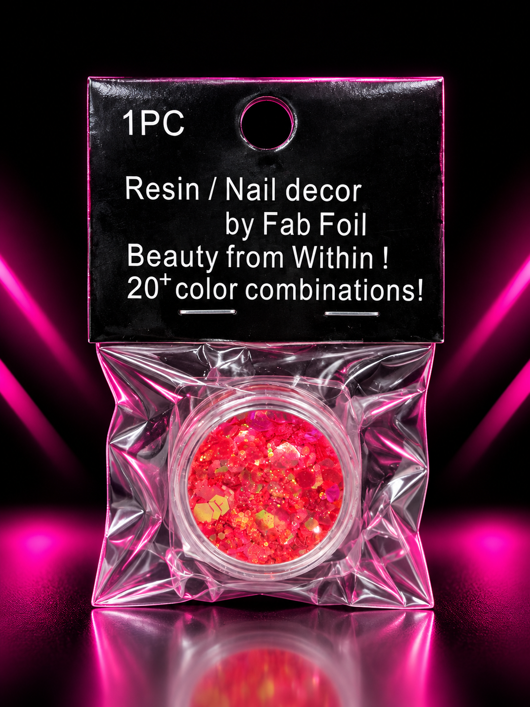 FAB FOIL RESIN / NAIL DECOR – BRILLOS DECORATIVOS PARA UÑAS