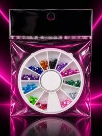 RHINESTONES CIRCULARES PARA UÑAS – 12 DIVISIONES