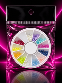 RHINESTONES CIRCULARES PARA UÑAS – 12 DIVISIONES