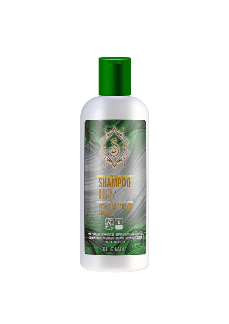 SIMONE BIOTIN Y ROMERO SHAMPOO 16oz