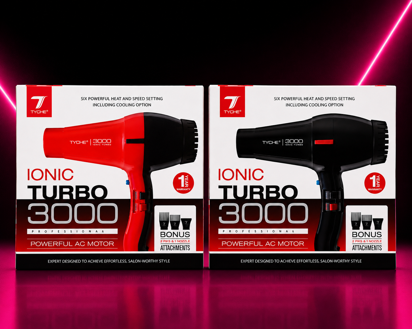 TYCHE IONIC TURBO 3000 – PROFESSIONAL HAIR DRYER