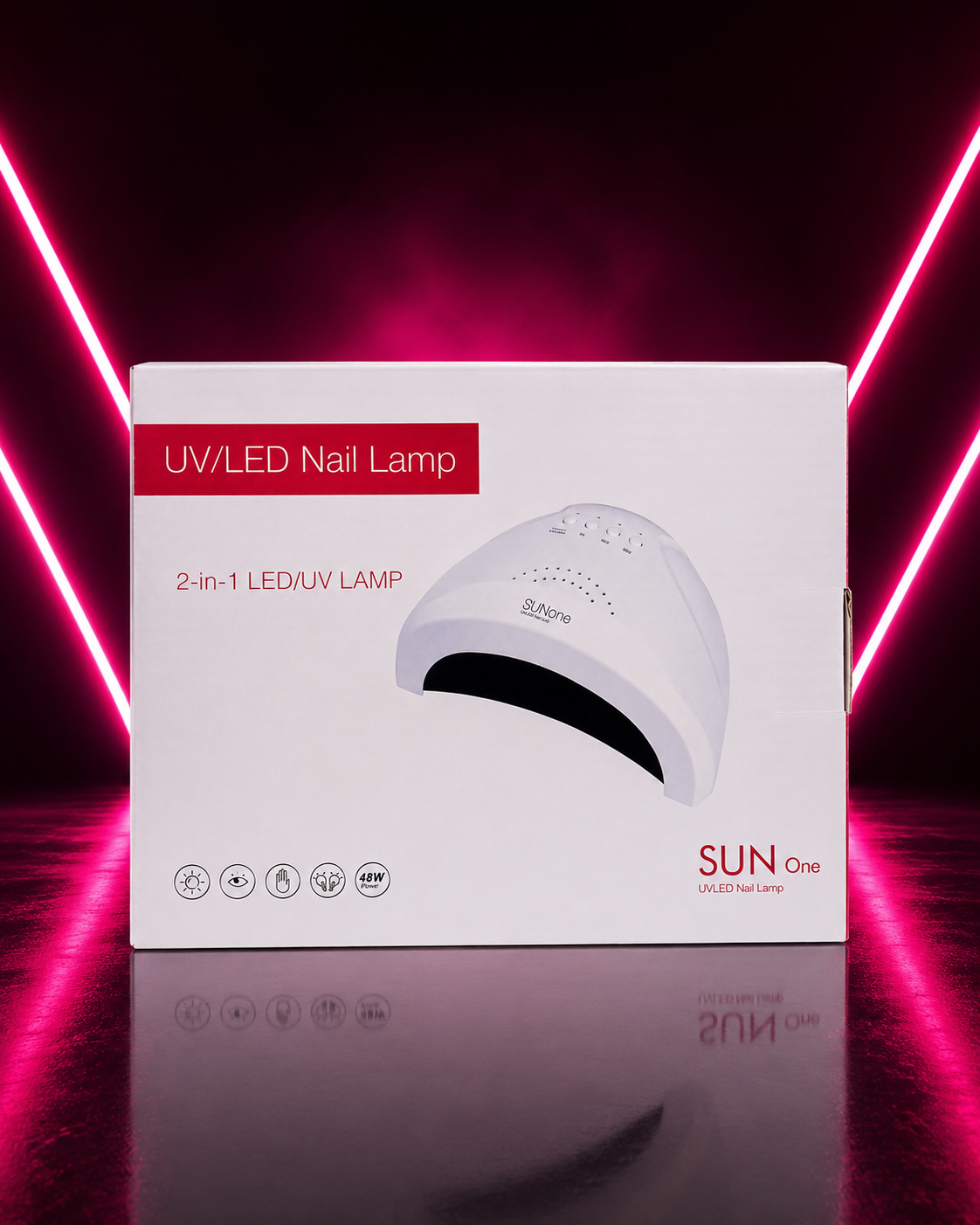 SUN ONE 2-IN-1 LED/UV NAIL LAMP – 48W