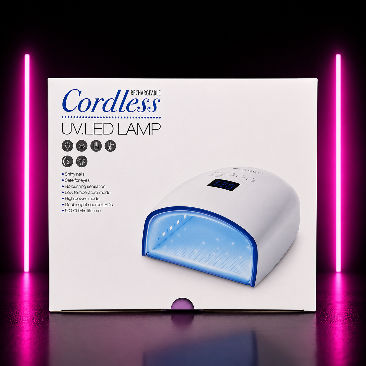 CORDLESS RECHARGEABLE UV/LED LAMP