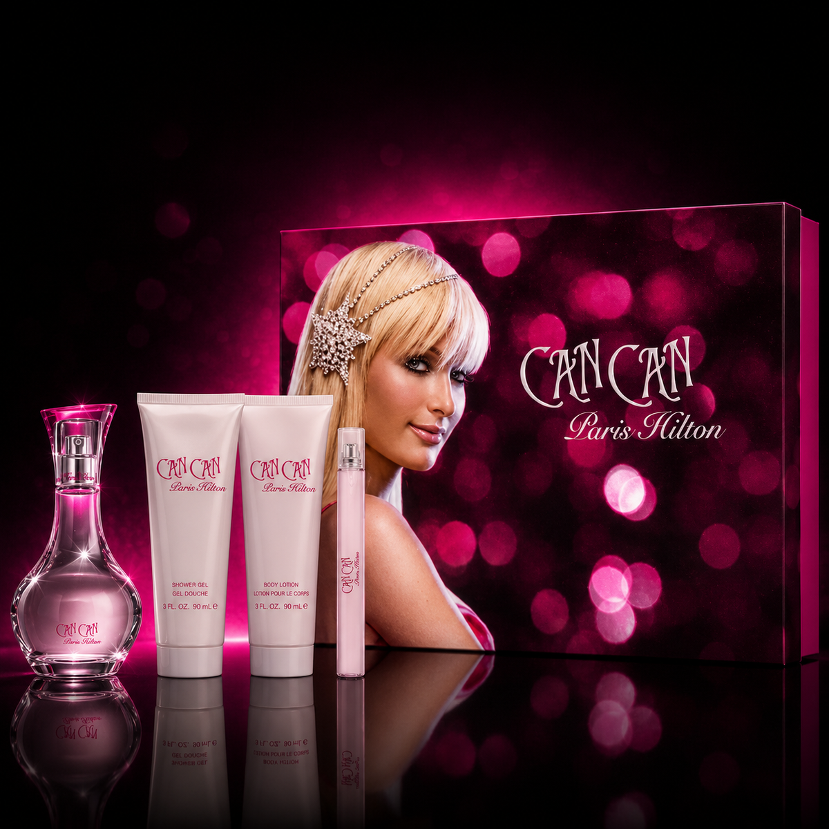 PARIS HILTON CAN CAN SET 4 PIEZAS