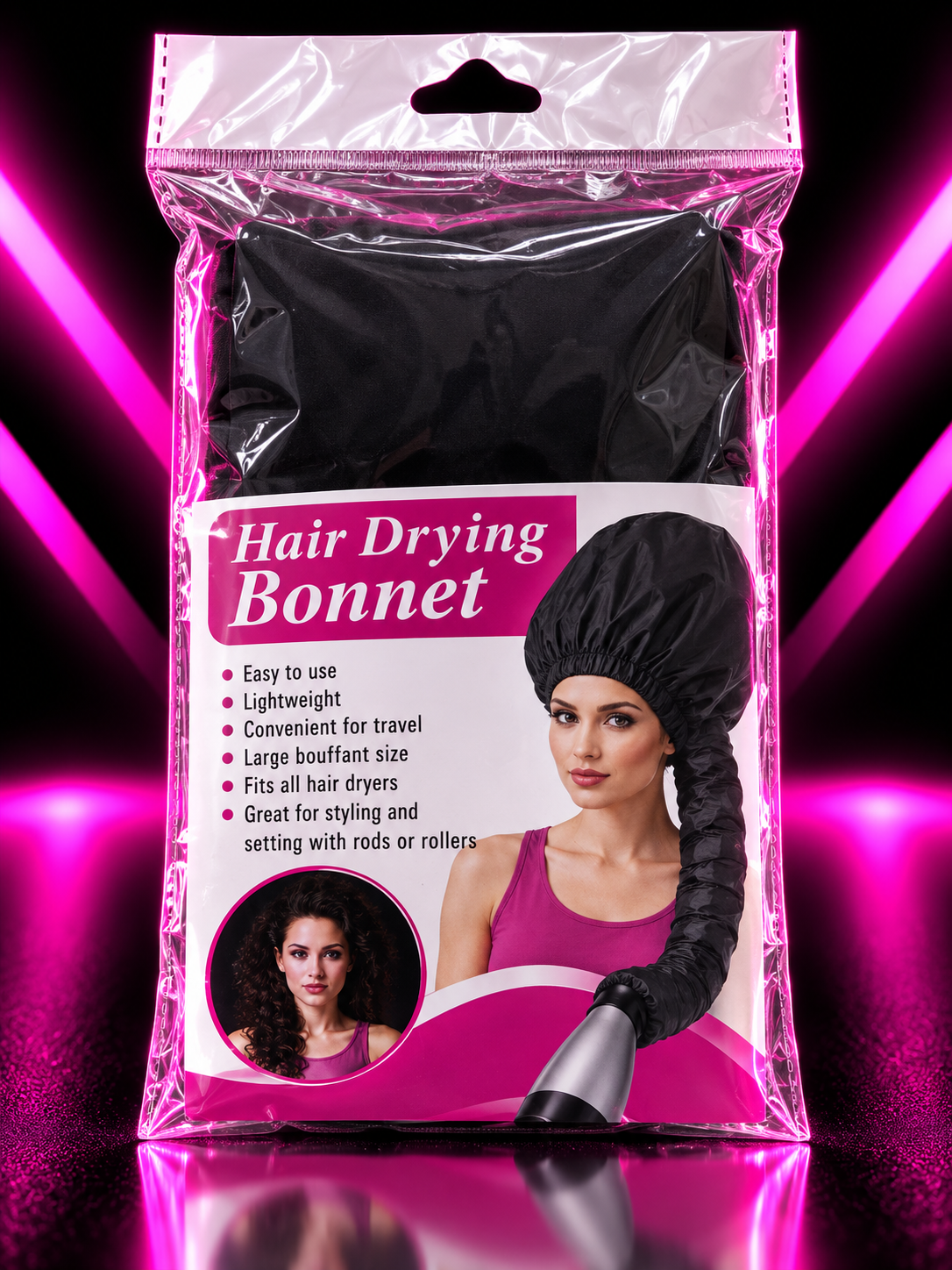 HAIR DRYING BONNET – GORRO PARA SECADOR DE CABELLO