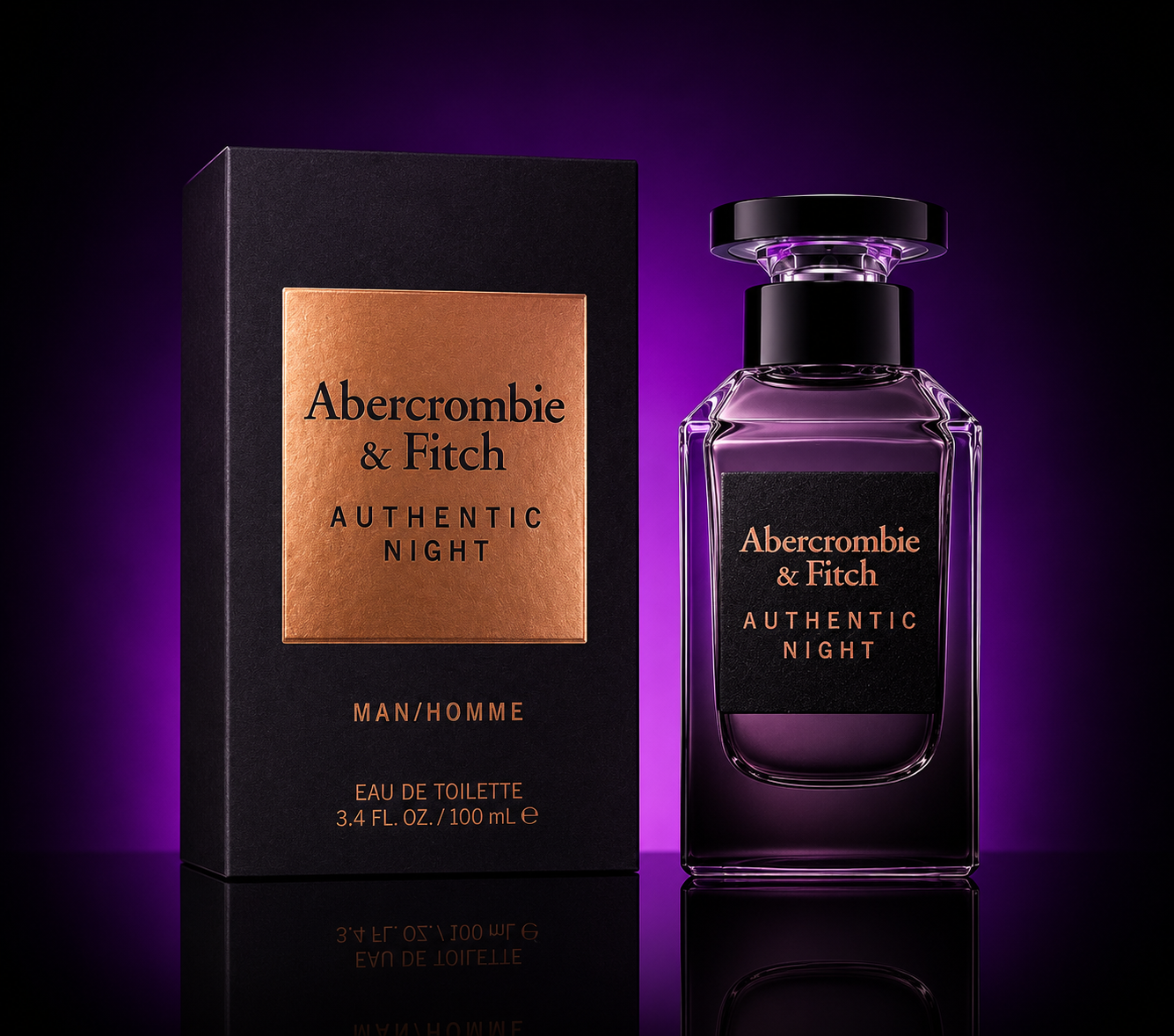 A&amp;F AUTHENTIC NIGHT M 3.4oz