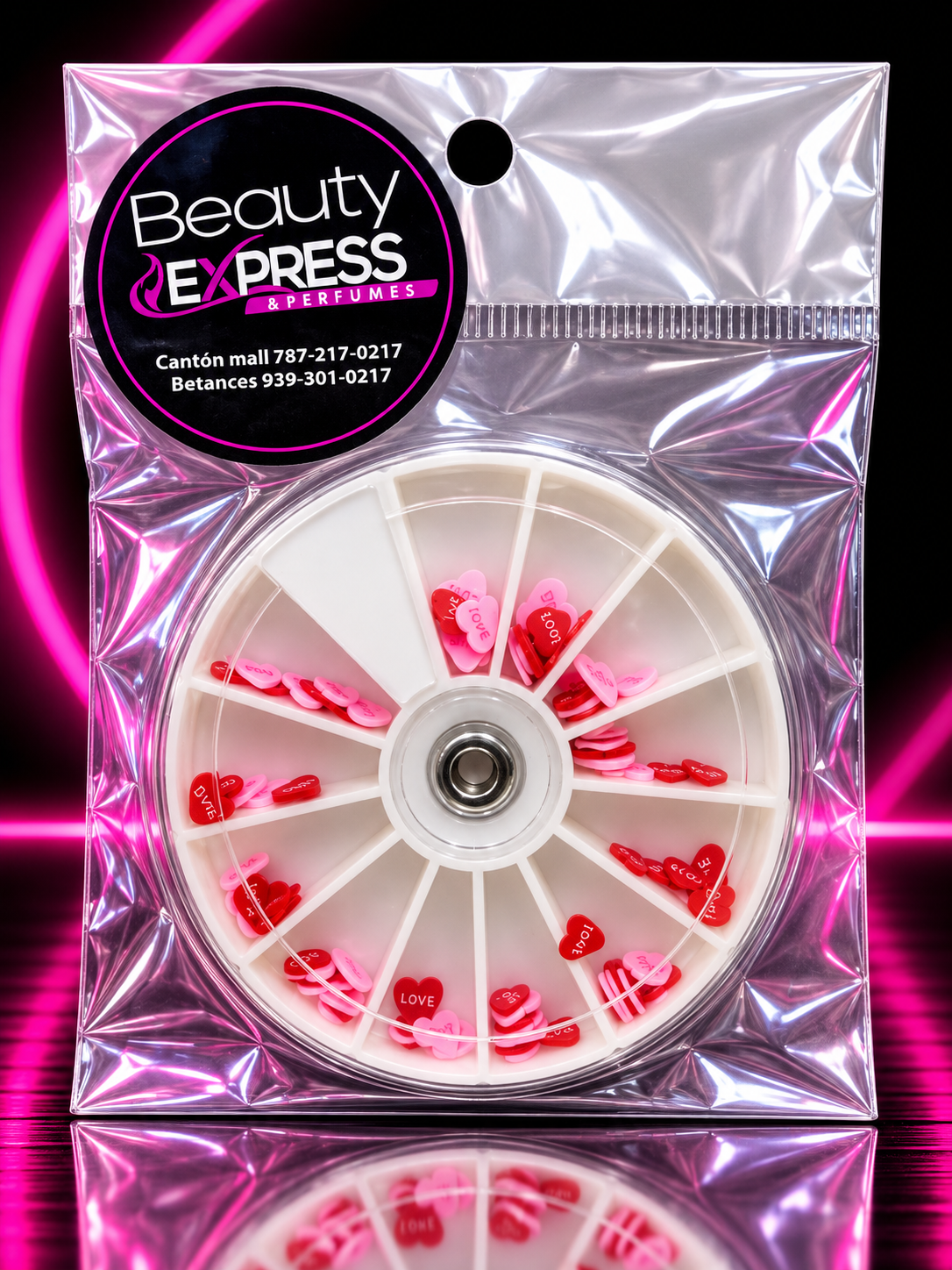CORAZONES DECORATIVOS LOVE PARA UÑAS – NAIL ART
