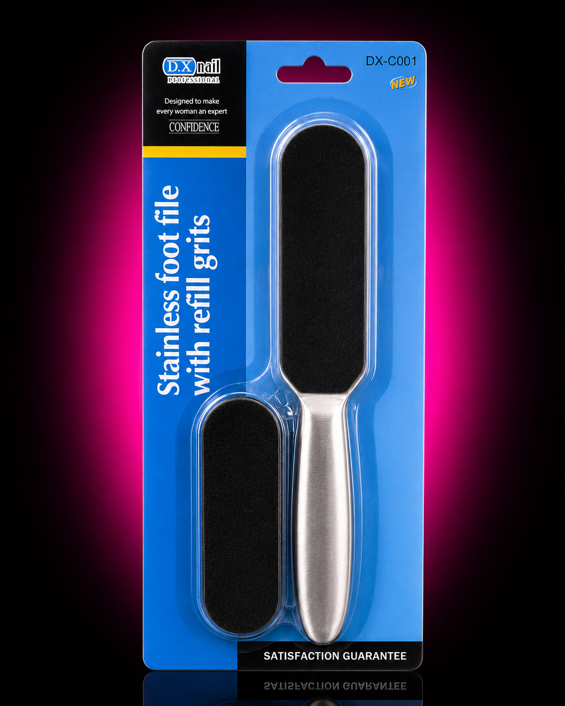 STAINLESS FOOT FILE (REFILL GRITS)