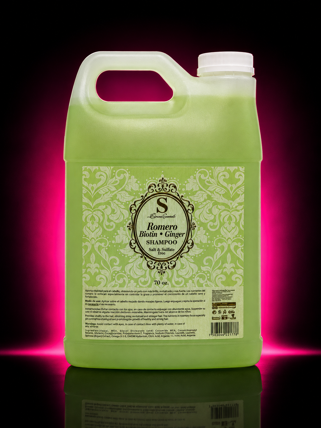 SIMONE SHAMPOO BIOTIN / ROMERO / GINGER 70 OZ.