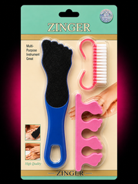 ZINGER PEDICURE SET 3PCS