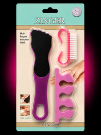 ZINGER PEDICURE SET 3PCS
