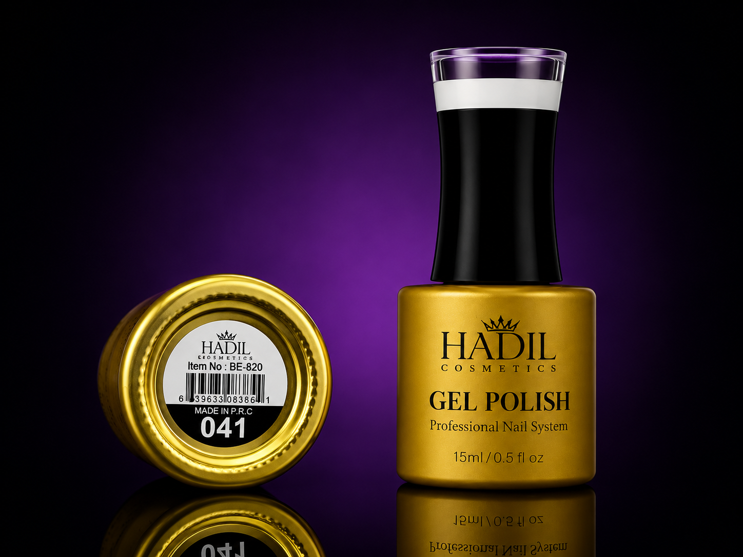 HADIL BEAUTY AND NAILS COLOR # 041 GEL POLISH (blanco lechoso)