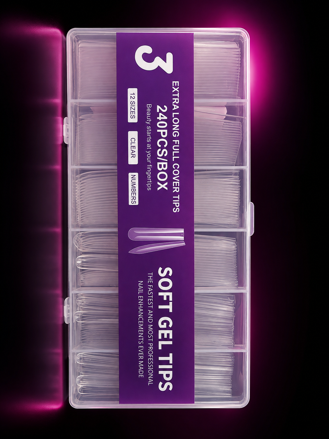 EXTRA LONG FULL COVER SOFT GEL TIPS