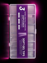 EXTRA LONG FULL COVER SOFT GEL TIPS